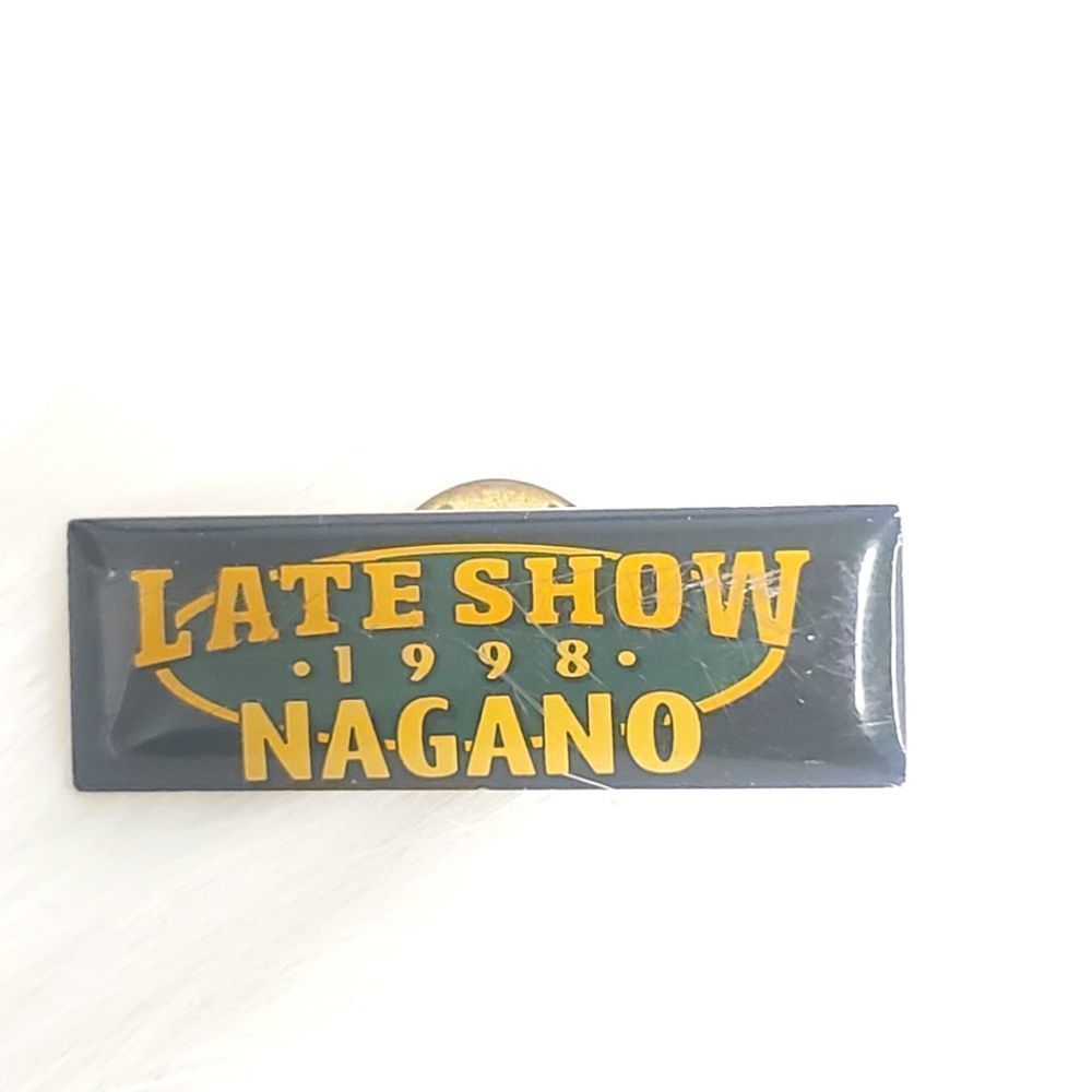 Late Show with David Letterman Promotional Pin - Olympics Nagano Japan 1998